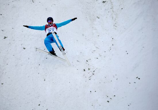 2014 Winter Olympics. Freestyle skiing. Aerials. Training