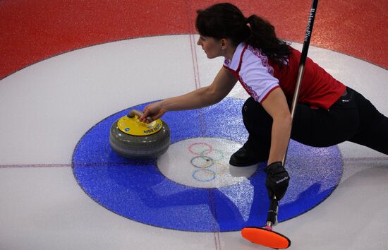 2014 Winter Olympics. Curling. Training