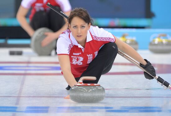 2014 Winter Olympics. Curling. Training