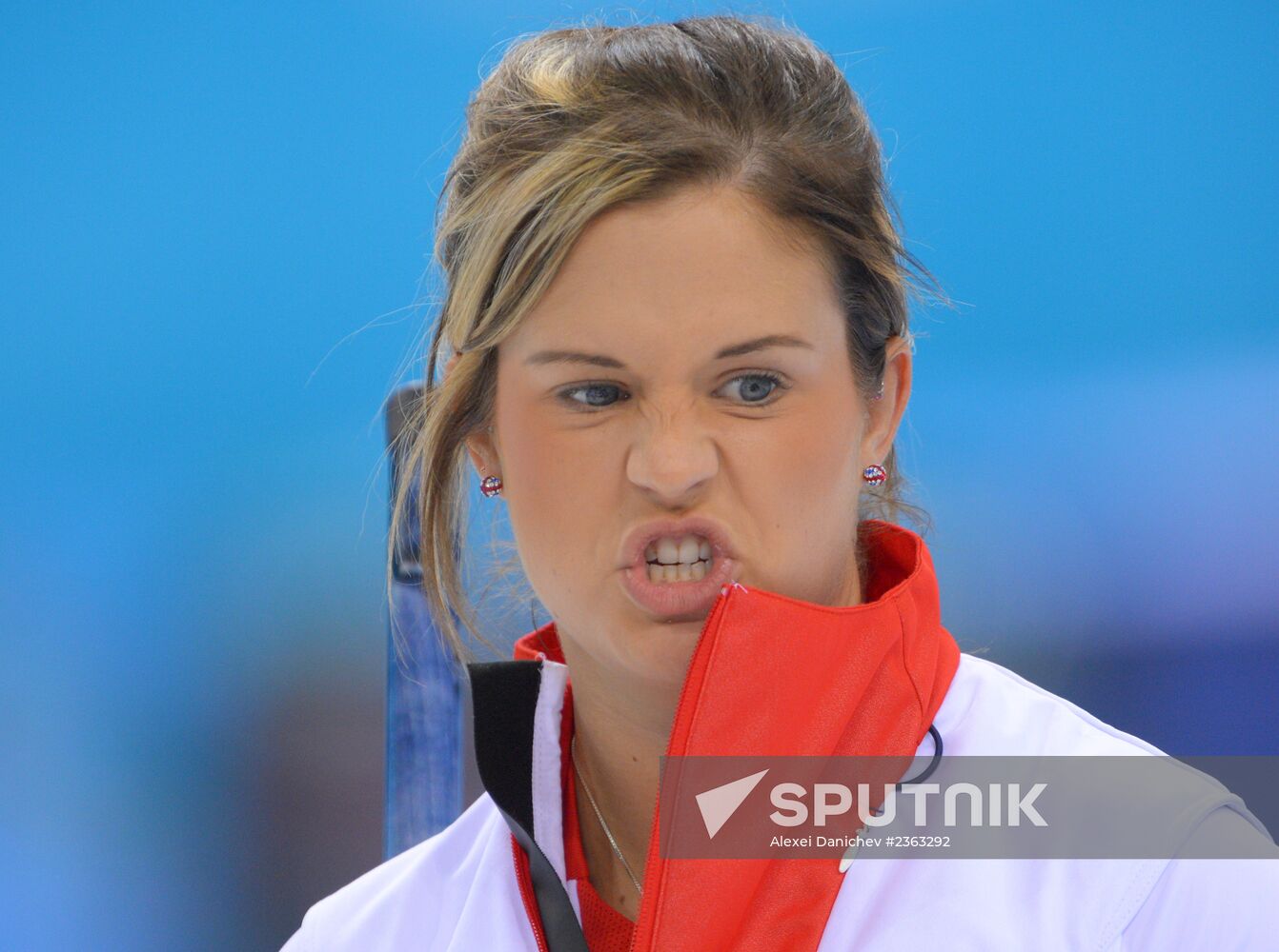 2014 Winter Olympics. Curling. Training