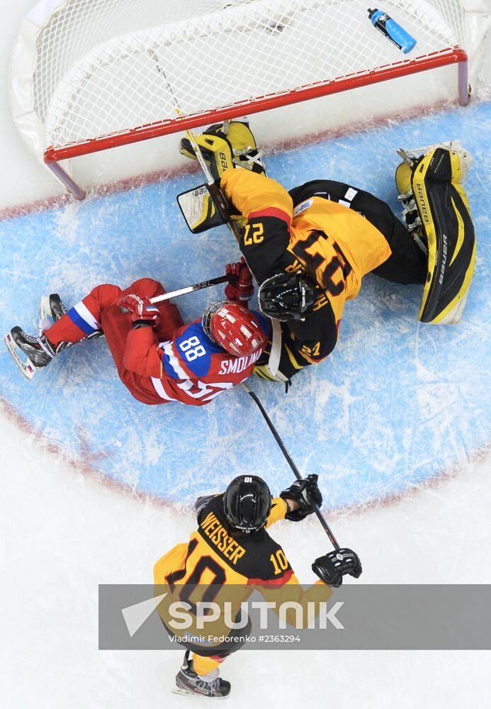 2014 Winter Olympics. Ice hockey. Women. Russia vs. Germany