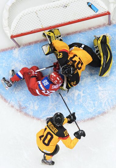 2014 Winter Olympics. Ice hockey. Women. Russia vs. Germany