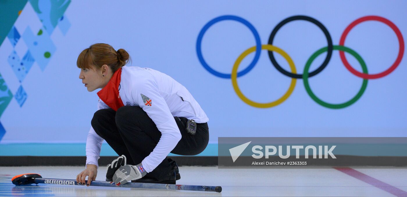 2014 Winter Olympics. Curling. Training