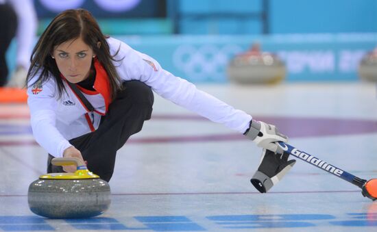2014 Winter Olympics. Curling. Training
