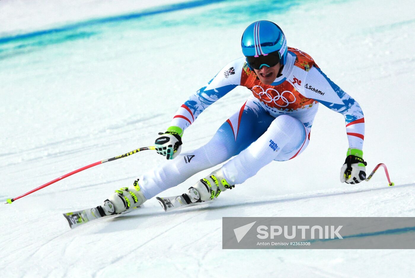 2014 Winter Olympics. Alpine skiing. Men. Downhill