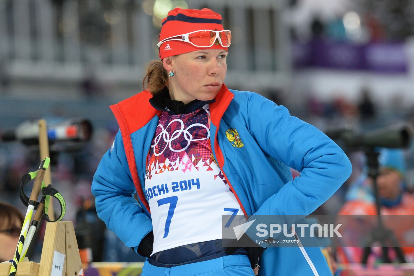 2014 Winter Olympics. Biathlon. Women. Sprint race