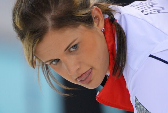 2014 Winter Olympics. Curling. Training