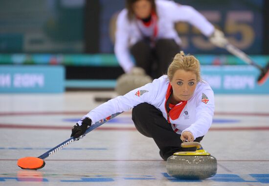 2014 Winter Olympics. Curling. Training
