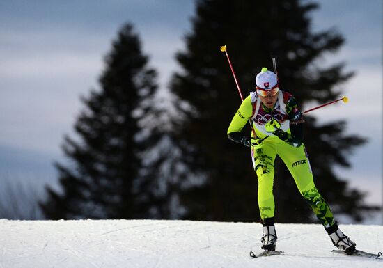 2014 Winter Olympics. Biathlon. Women. Sprint race