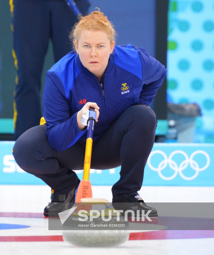 2014 Winter Olympics. Curling. Training