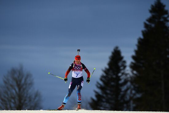 2014 Winter Olympics. Biathlon. Women. Sprint race