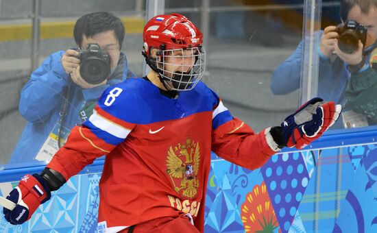 2014 Winter Olympics. Ice hockey. Women. Russia vs. Germany