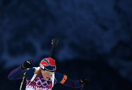 2014 Winter Olympics. Biathlon. Women. Sprint race