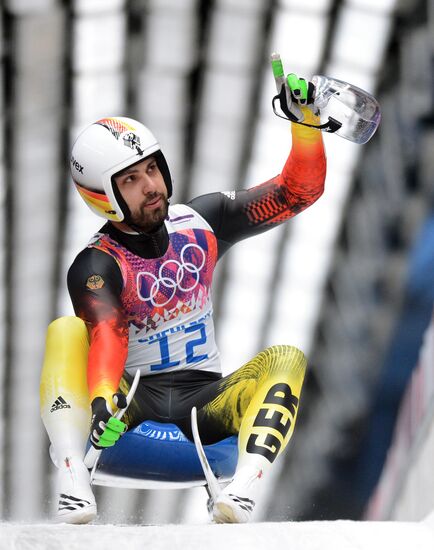 2014 Winter Olympics. Luge. Men. Day Two
