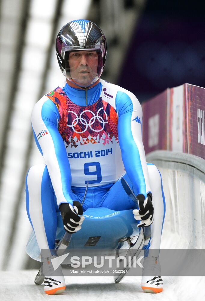 2014 Winter Olympics. Luge. Men. Day Two