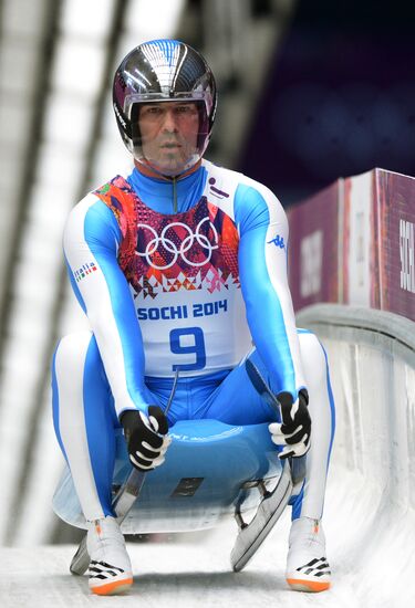 2014 Winter Olympics. Luge. Men. Day Two