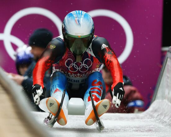 2014 Winter Olympics. Luge. Men. Day Two