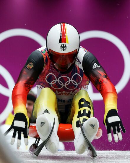 2014 Winter Olympics. Luge. Men. Day Two