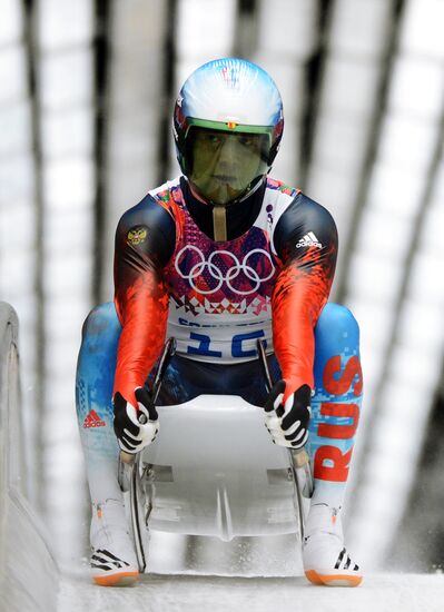 2014 Winter Olympics. Luge. Men. Day Two