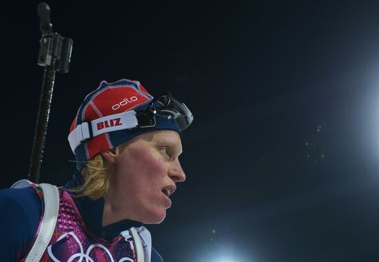 2014 Winter Olympics. Biathlon. Women. Sprint race