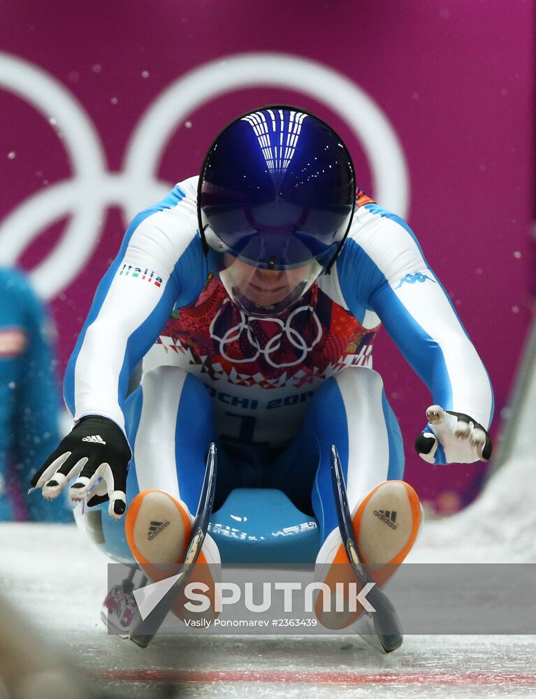 2014 Winter Olympics. Luge. Men. Day Two