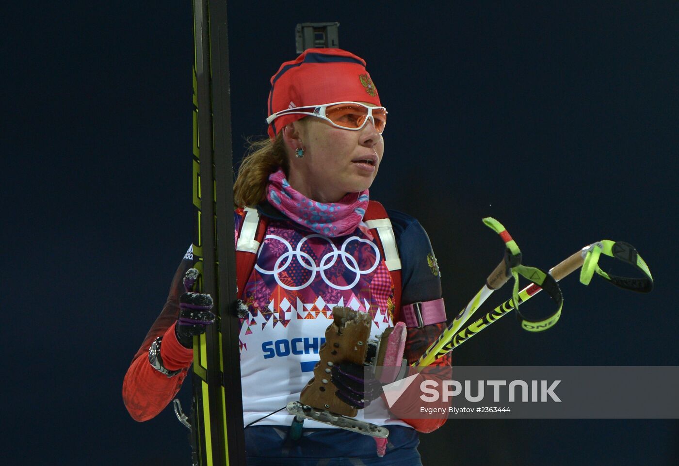 2014 Winter Olympics. Biathlon. Women. Sprint race