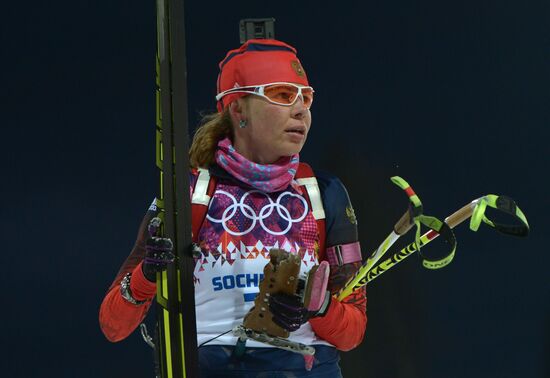 2014 Winter Olympics. Biathlon. Women. Sprint race