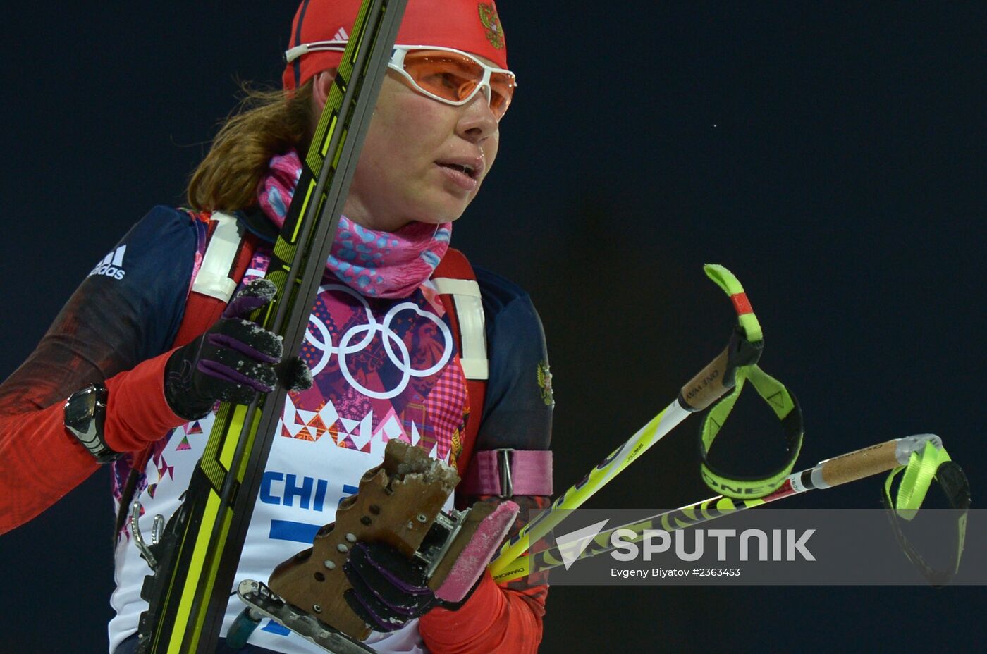 2014 Winter Olympics. Biathlon. Women. Sprint race