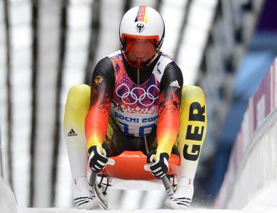 2014 Winter Olympics. Luge. Men. Day Two