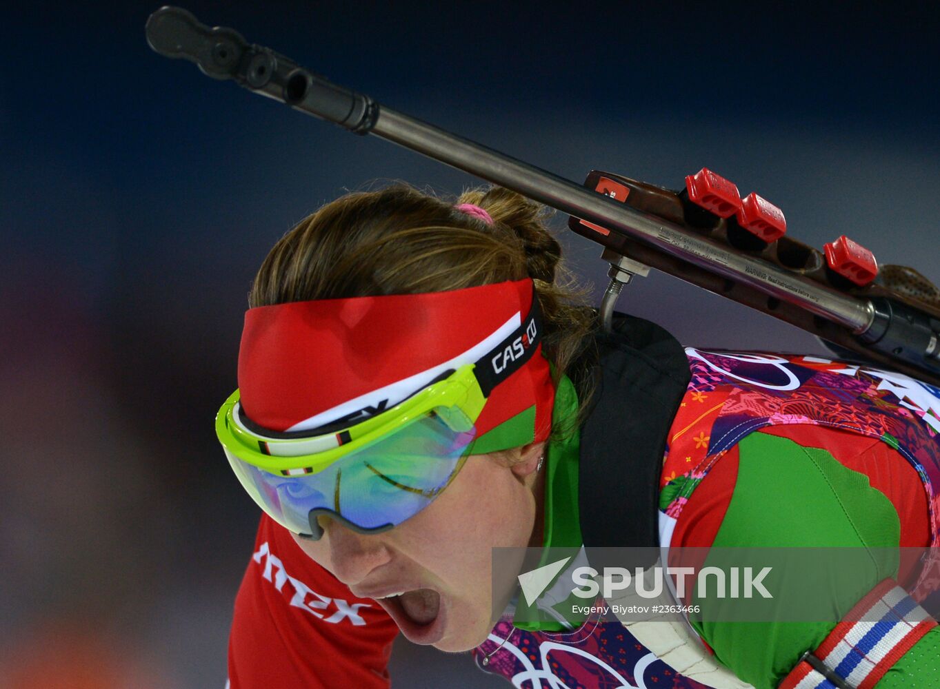 2014 Winter Olympics. Biathlon. Women. Sprint race