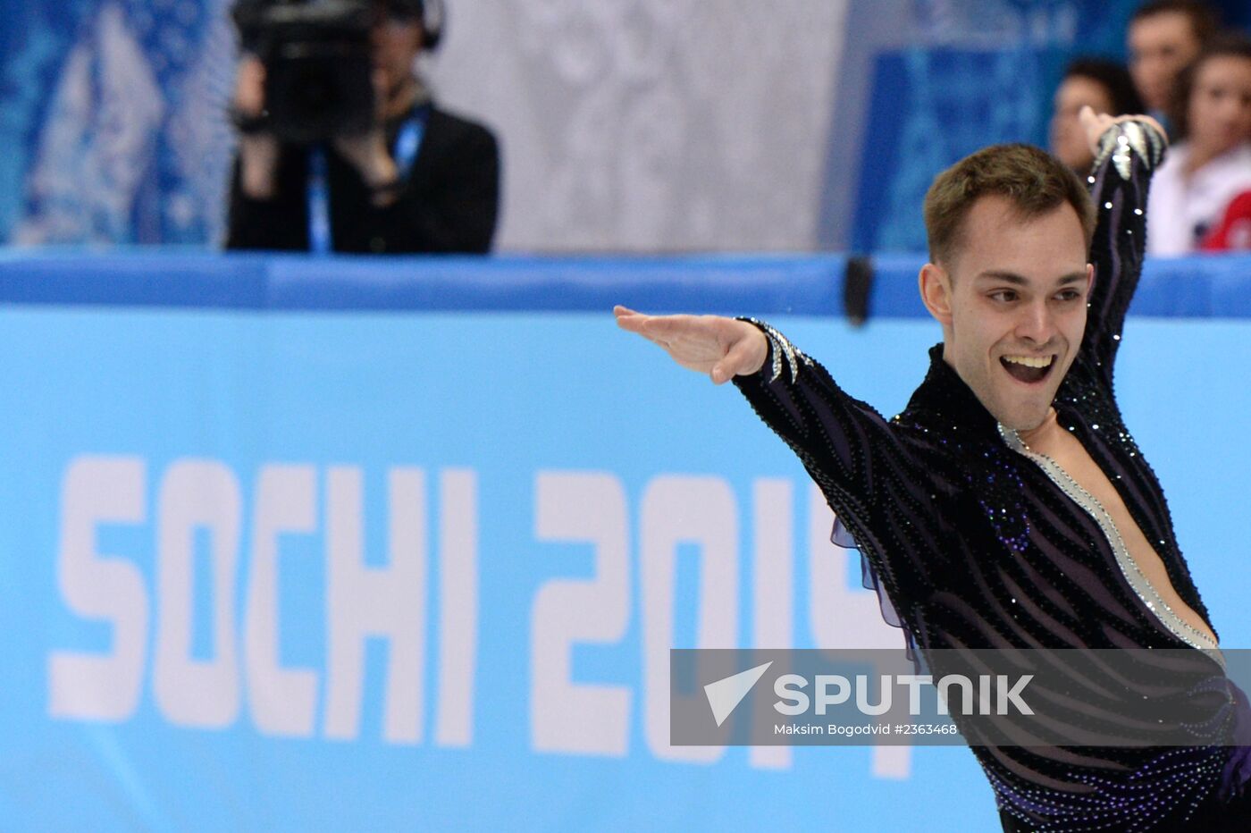 2014 Olympics. Figure skating. Teams. Men. Free skating