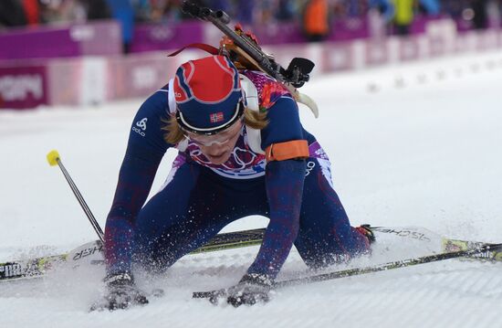 2014 Winter Olympics. Biathlon. Women. Sprint race