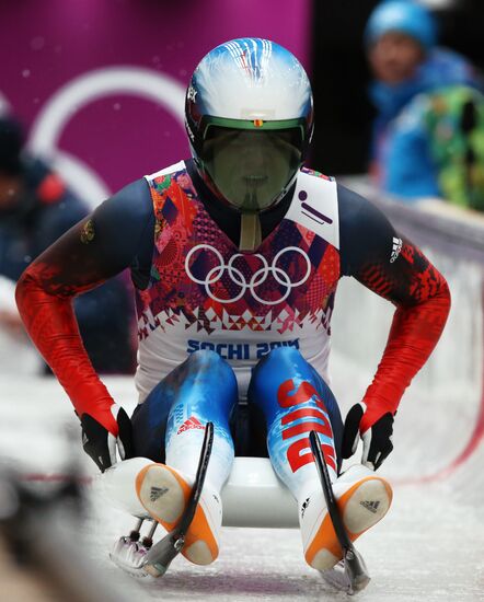 2014 Winter Olympics. Luge. Men. Day Two