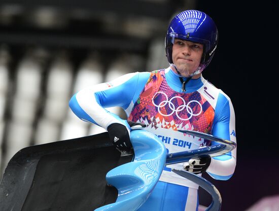2014 Winter Olympics. Luge. Men. Day Two