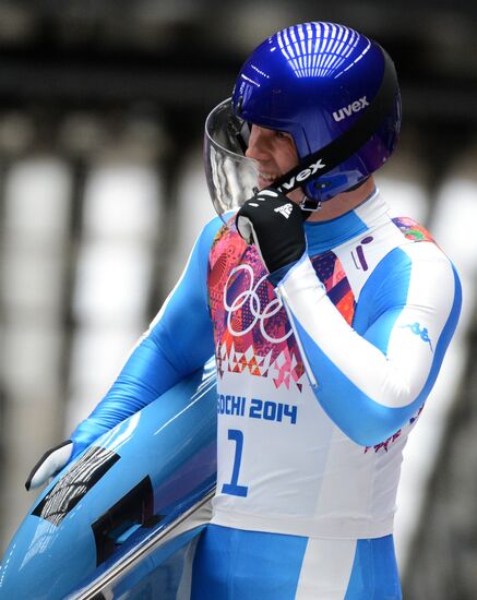 2014 Winter Olympics. Luge. Men. Day Two