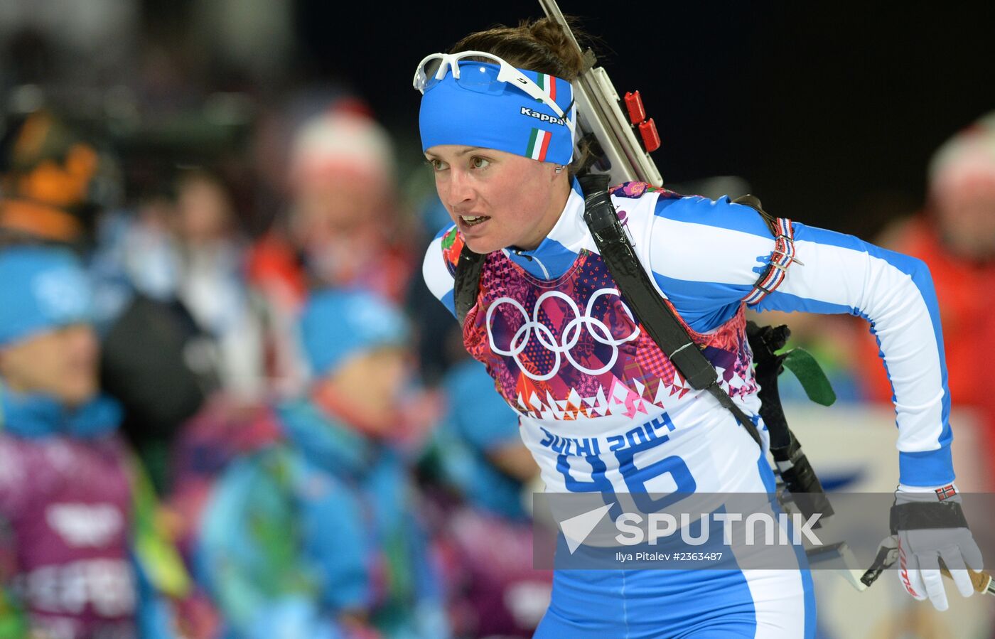 2014 Winter Olympics. Biathlon. Women. Sprint race