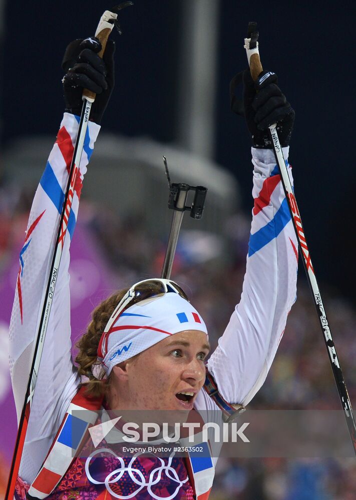 2014 Winter Olympics. Biathlon. Women. Sprint race