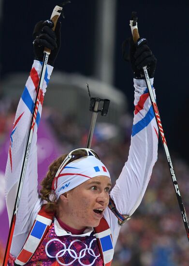 2014 Winter Olympics. Biathlon. Women. Sprint race