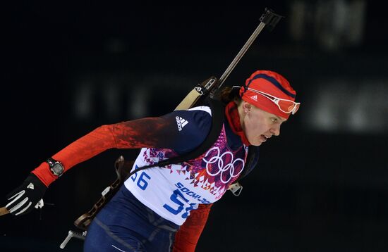 2014 Winter Olympics. Biathlon. Women. Sprint race