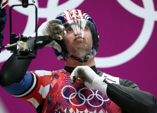 2014 Winter Olympics. Luge. Men. Day Two