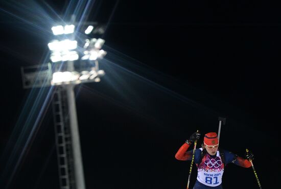 2014 Winter Olympics. Biathlon. Women. Sprint race