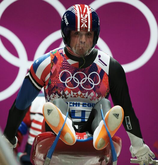 2014 Winter Olympics. Luge. Men. Day Two