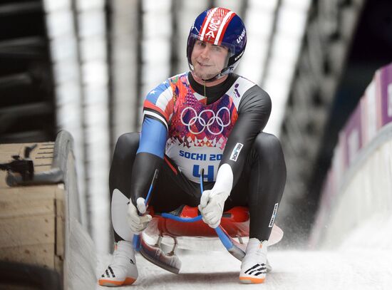 2014 Winter Olympics. Luge. Men. Day Two