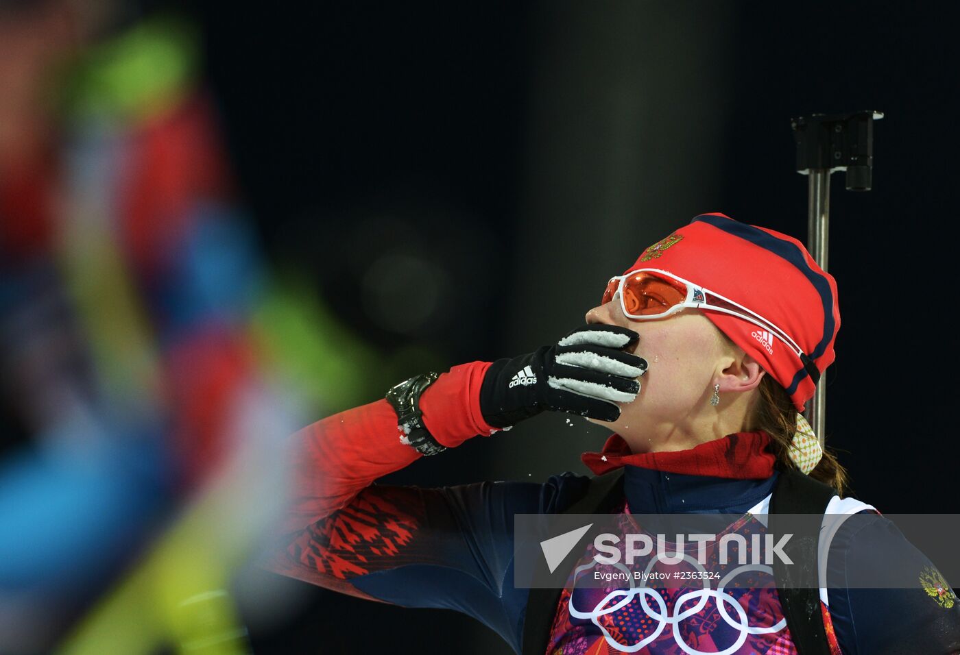2014 Winter Olympics. Biathlon. Women. Sprint race