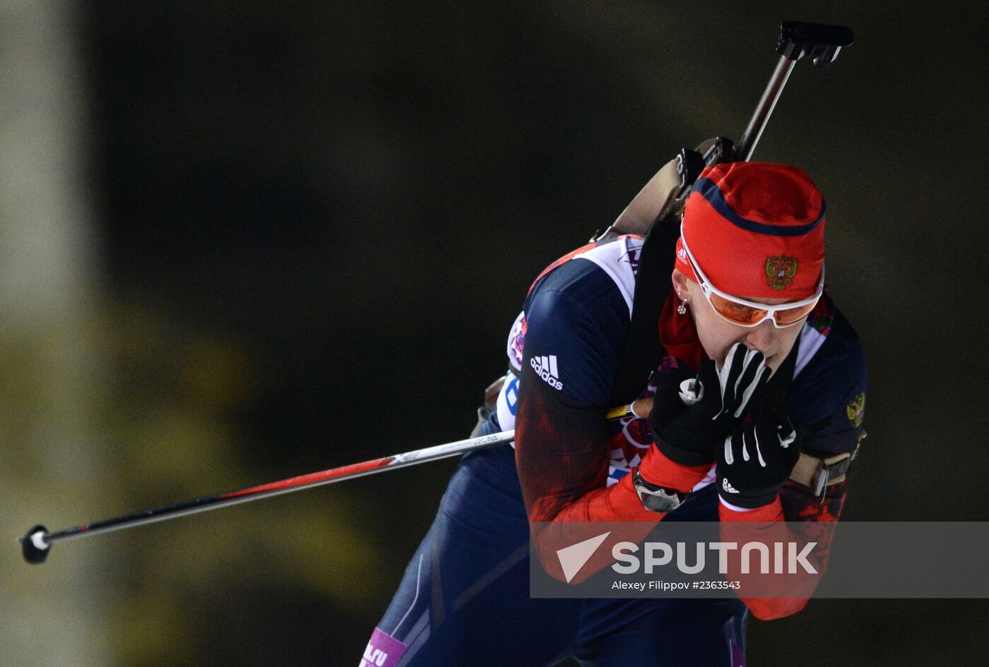 2014 Winter Olympics. Biathlon. Women. Sprint race