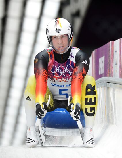 2014 Winter Olympics. Luge. Men. Day Two