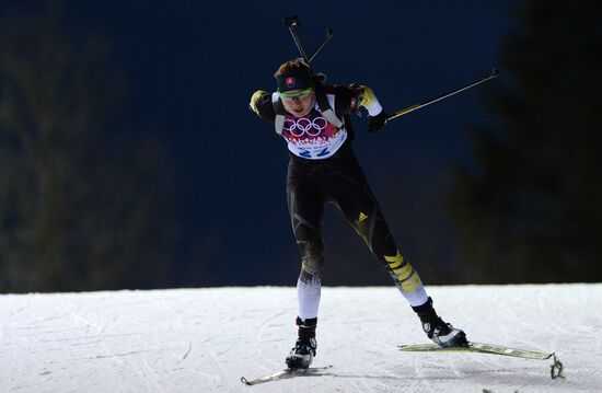 2014 Winter Olympics. Biathlon. Women. Sprint race