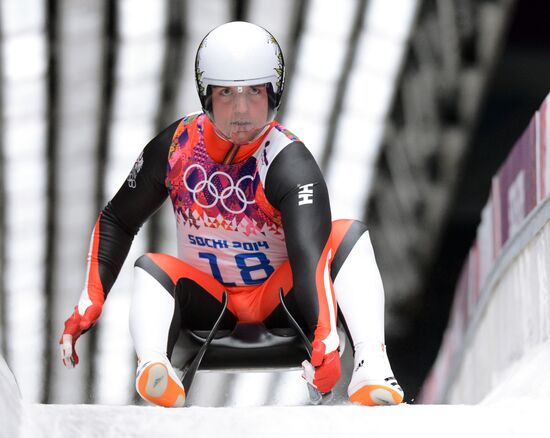 2014 Winter Olympics. Luge. Men. Day Two