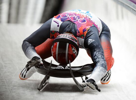 2014 Winter Olympics. Luge. Men. Day Two