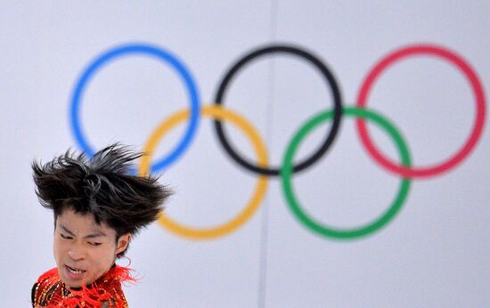 2014 Olympics. Figure skating. Teams. Men. Free skating